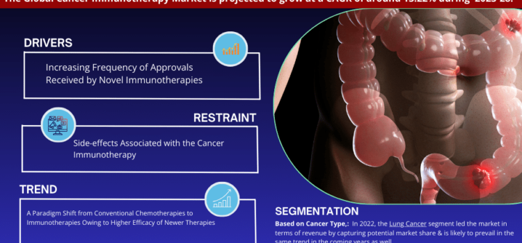 Cancer Immunotherapy Market Revenue, Trends Analysis, Expected to Grow 13.22% CAGR, Growth Strategies and Future Outlook 2028: Markntel Advisors